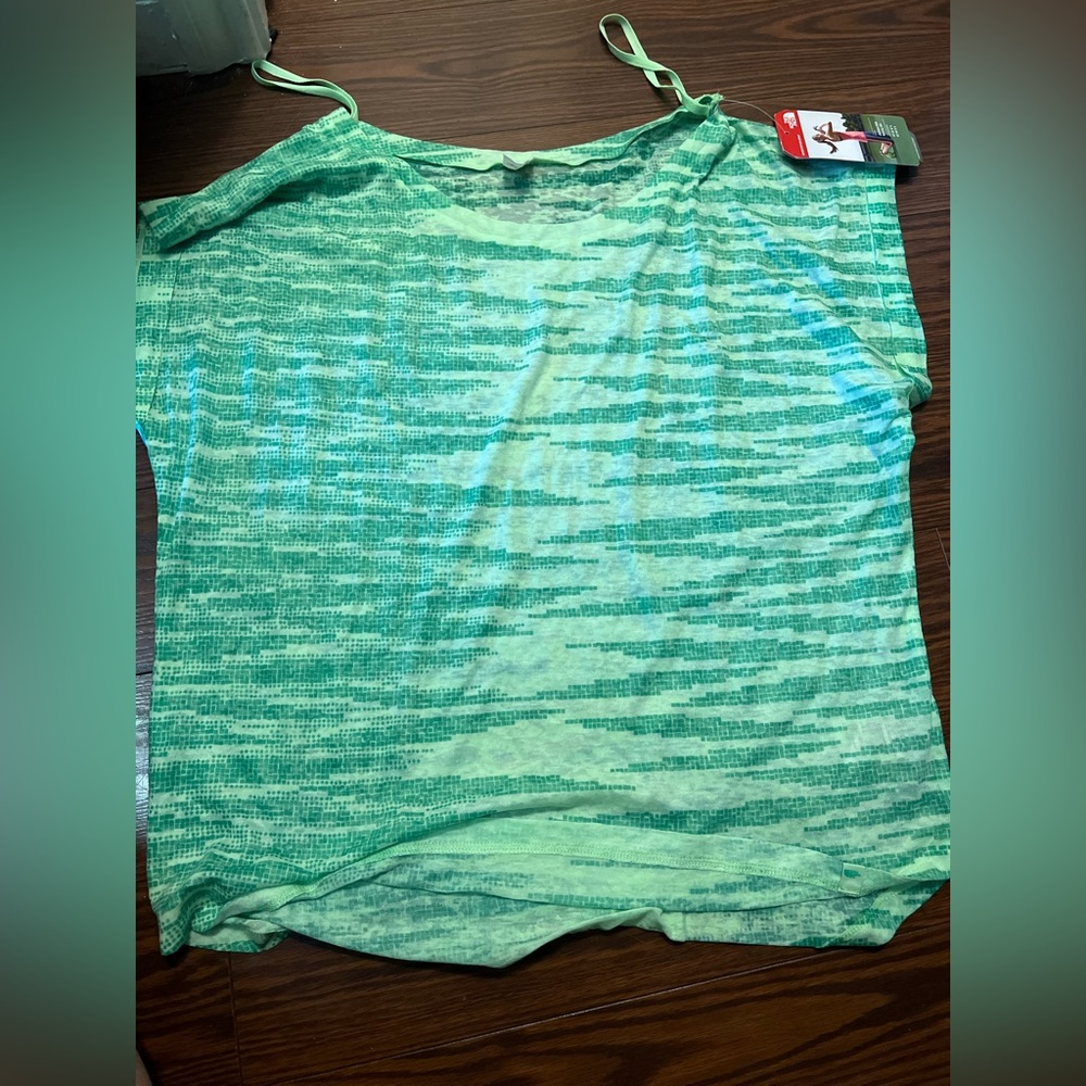 Womens green The North Face shirt